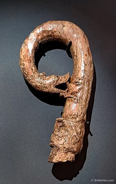 Bishop P&aacute;ll's (https://en.wikipedia.org/wiki/P%C3%A1ll_J%C3%B3nsson) crozier (https://en.wikipedia.org/wiki/Crozier) made by Margret the Adroit (https://en.wikipedia.org/wiki/Margret_the_Adroit) around 1200 in the National Museum of Iceland