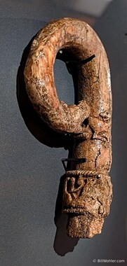 Bishop P&aacute;ll's (https://en.wikipedia.org/wiki/P%C3%A1ll_J%C3%B3nsson) crozier (https://en.wikipedia.org/wiki/Crozier) made by Margret the Adroit (https://en.wikipedia.org/wiki/Margret_the_Adroit) around 1200 in the National Museum of Iceland