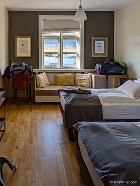 Our lovely room in the H&oacute;tel B&uacute;&eth;ir