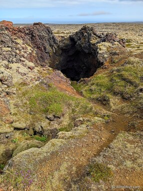 A lava tube (that we did not enter)