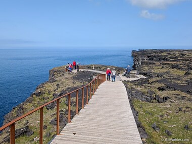 Dan and Sherry join the others at the Sv&ouml;rtuloft lighthouse lookout