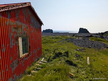 An emergency shelter by the coast