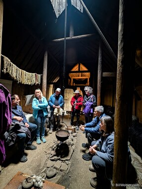 Inside the replica of Eir&iacute;kssta&eth;ir