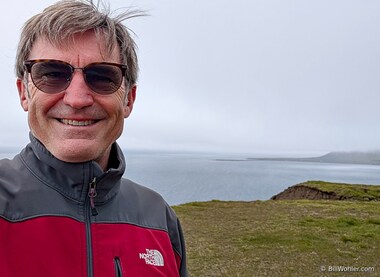 Me at the northernmost part of our trip