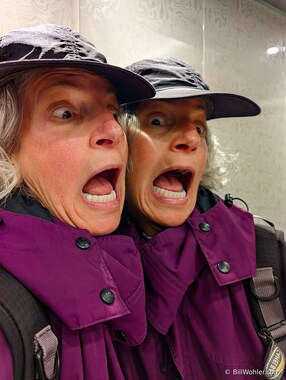 There was a mirror in the hotel's elevator and seven seconds of time to pass...