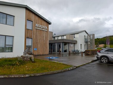 After a long day seeing many different things, we arrive at the Berjaya M&yacute;vatn Hotel