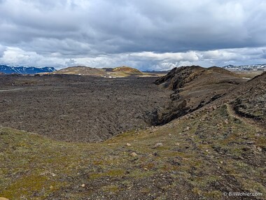 This valley was completely filled with lava