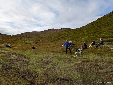 Meanwhile, the group takes in lunch