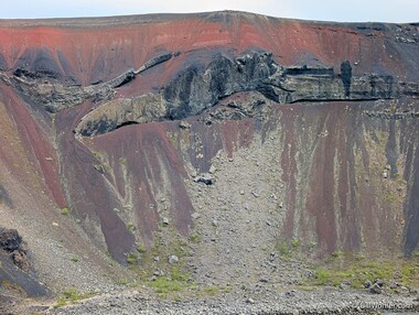 A closer look at those red cliffs we saw earlier