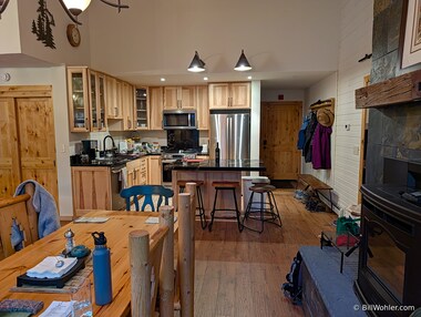 The new kitchen is way bigger and more usable