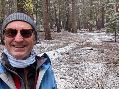 I went for a hike through the ski area by myself before it stopped snowing