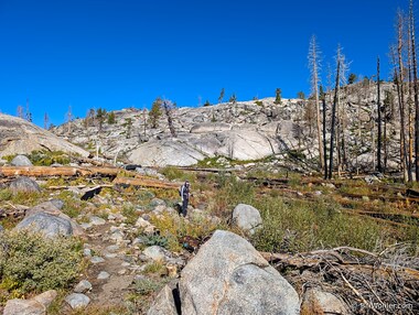 Lori is very happy to be under beautiful blue skies
