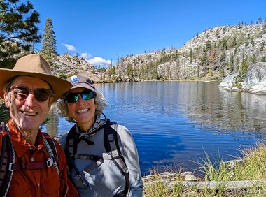 Lori and I reach Lake Margaret