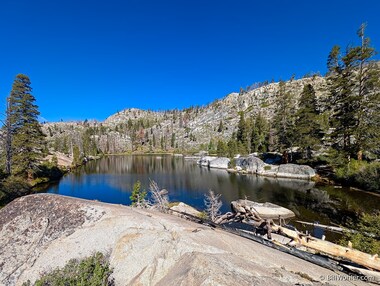 A wide angle view of Lake Margaret