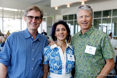 Bill, Foroogh, and Jon at A Toast With POST at the College of San Mateo