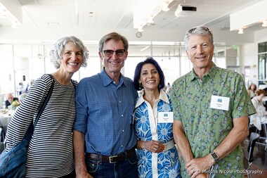 Lori, Bill, Foroogh, and Jon at A Toast With POST at the College of San Mateo