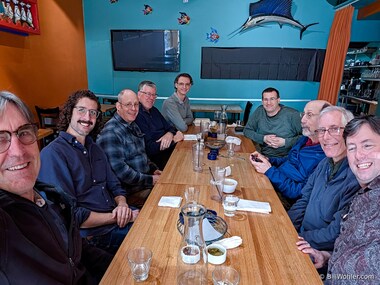 Ben rode into town to pick up his badge so we took the opportunity to all get together and go to lunch at Agave