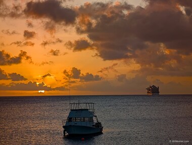 We watched the sun set nearly every night before heading downtown for dinner.