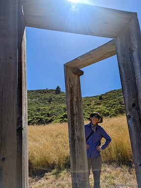 Lori enters the realm of the Door-Space, 2006. Peter Muller. Wood, metal.