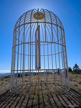 The sun is eclipsed by Hearth, 2024. McKenzie Genin. Steel.