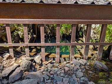 The Lost Cabin Mine is enclosed to discourage entry.