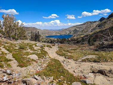 Our first glimpse of Winnemucca Lake