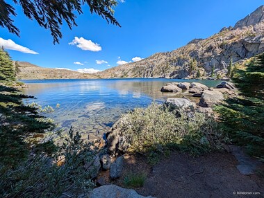 Winnemucca Lake is quite clear.