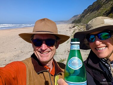 Bill & Lor enjoy a Pellegrino