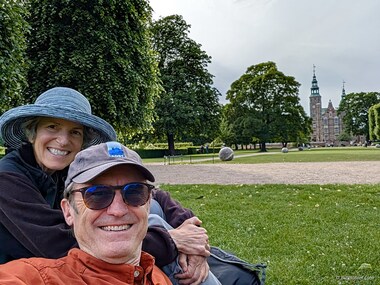 We finished off the tour relaxing on the grass in the park adjoining the Rosenborg Castle.