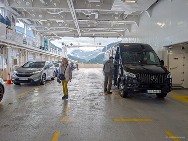 Our bus on the ferry