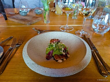 The first of several delicious courses